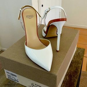 Francesco Russo slingback pumps- Brand New Condt.